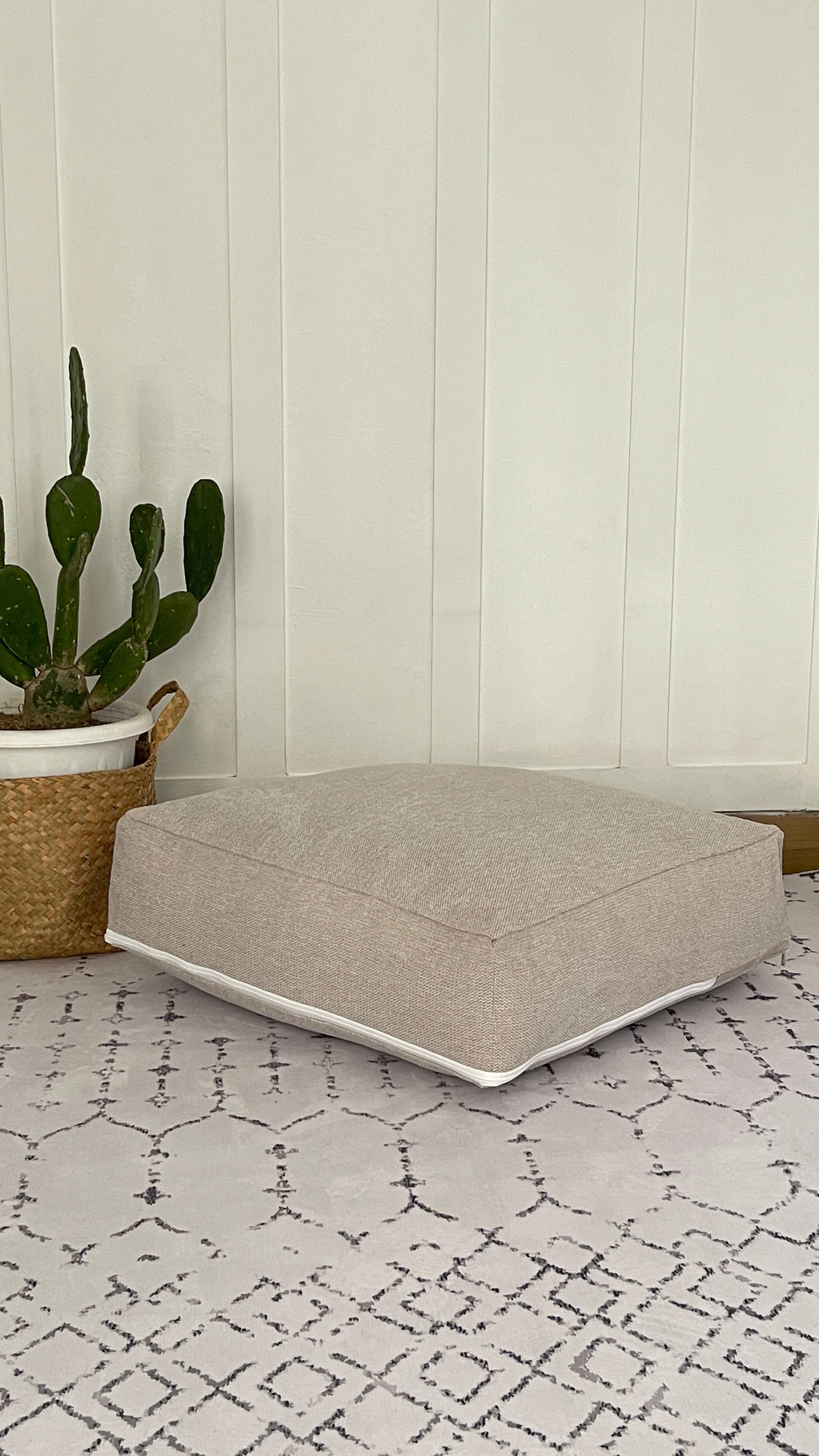 Floor Pouf by Kameleon – Eco-friendly Printed Cover with Memory Foam Felt Filling