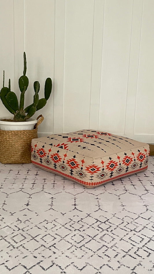 Floor Pouf by Kameleon – Eco-friendly Printed Cover with Memory Foam Felt Filling