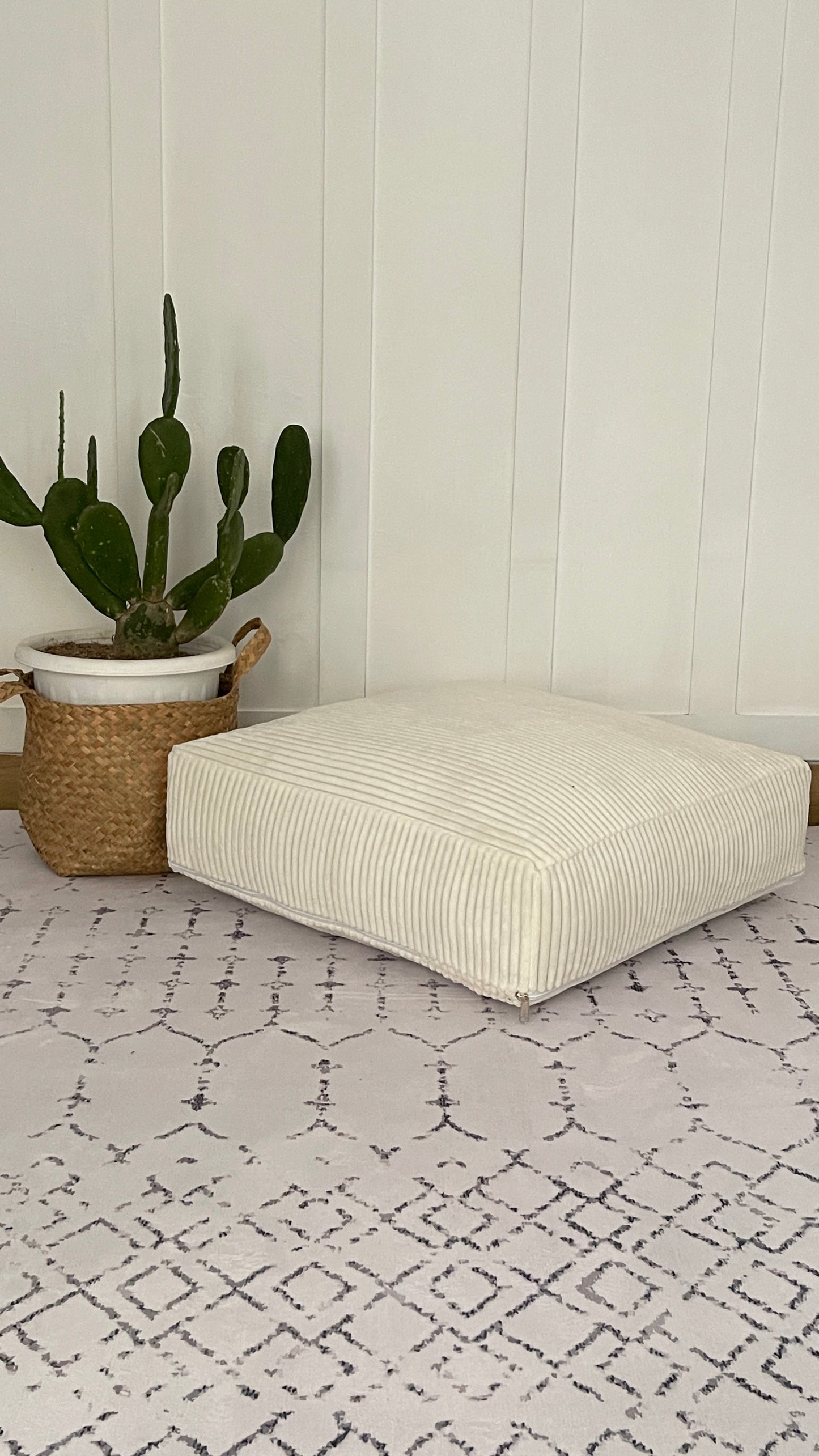 Floor Pouf by Kameleon – Eco-friendly Printed Cover with Memory Foam Felt Filling