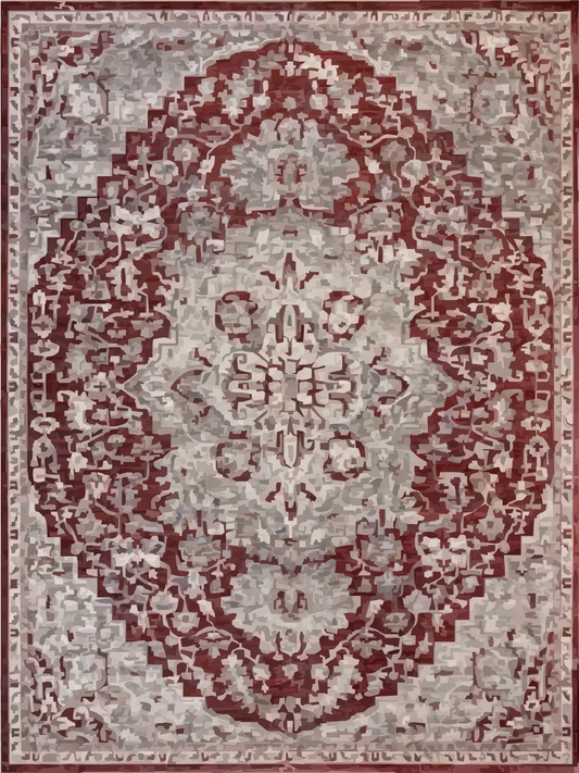 Kameleon Turkish 8 Rug – washable, anti-slip felt rubber, eco-friendly custom design